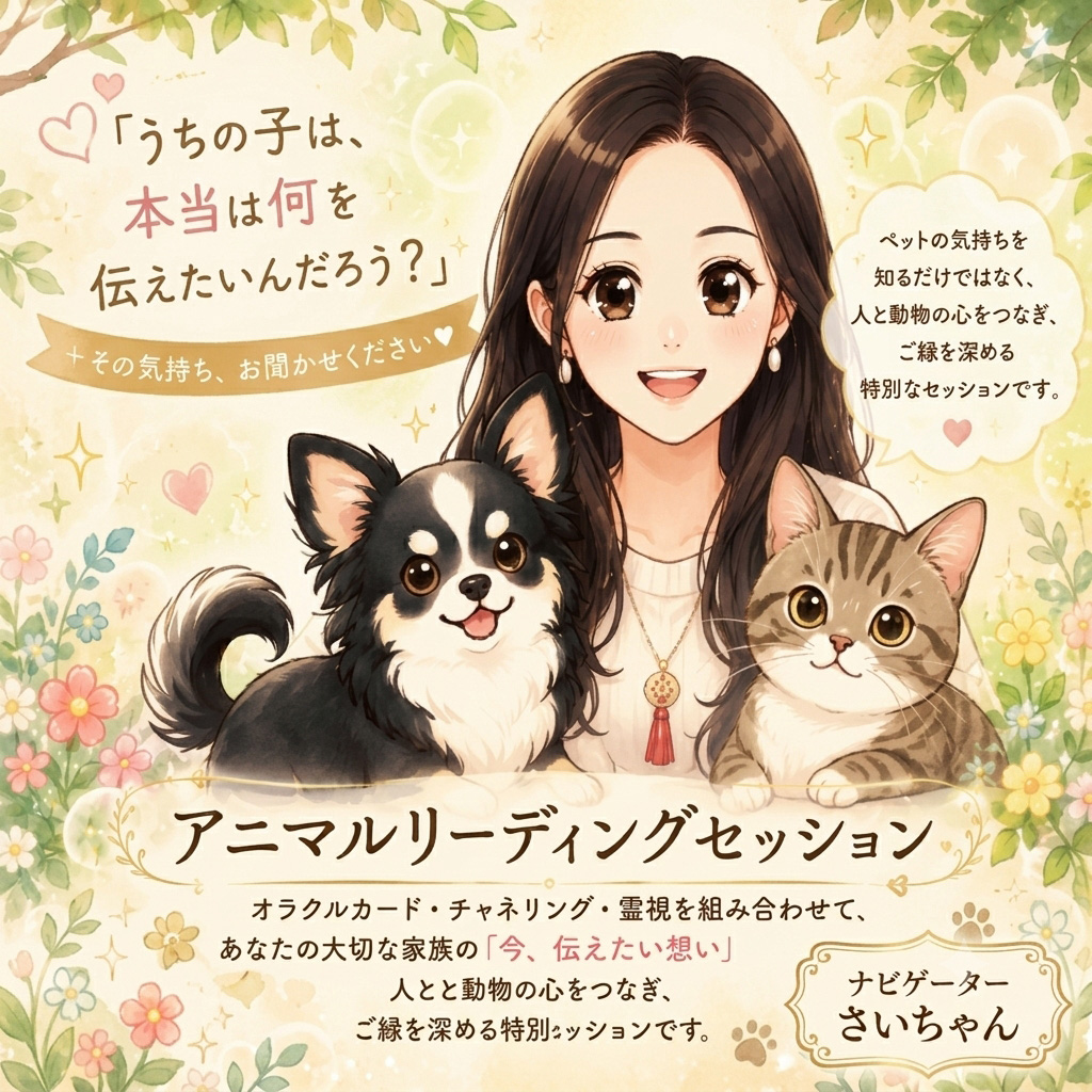 うちの子との特別な「つながり」を深めるアニマルリーディングセッション