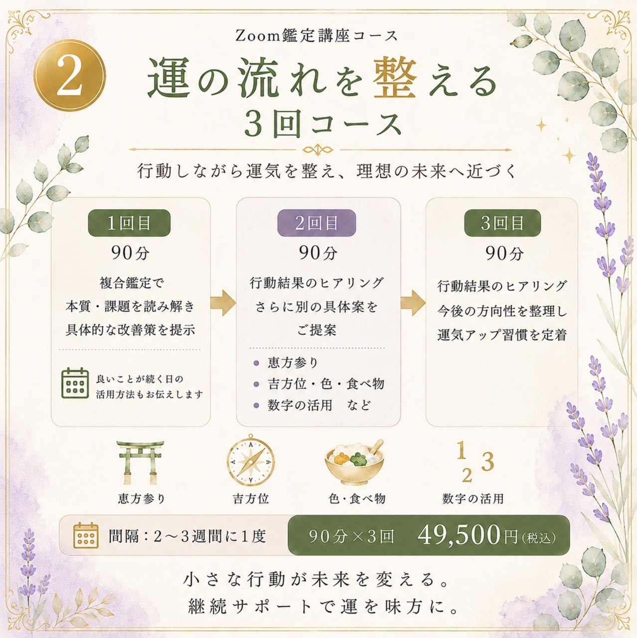 運の流れを整える3回コース